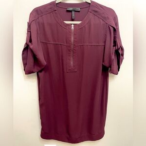 BCBGMaxAzria Women’s Deep Red Casual Shirt
